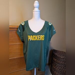 NIKE GREEN BAY PACKERS Wmns t-shirt short sleeve jersey shirtSize  XL loose fit